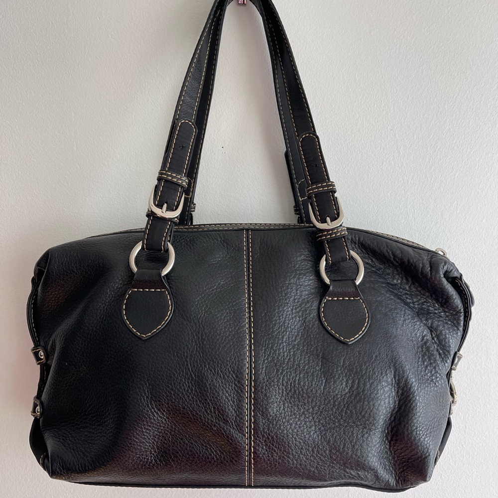 The Sak Black Leather Shoulder Bag